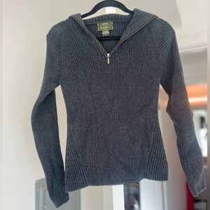 Eddie Bauer Charcoal Ribbed Women's Turtleneck Sweater